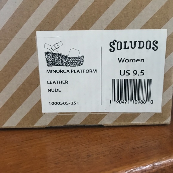 Soludos Minorca platform wedge espadrille sandals 9.5 - Picture 3 of 6